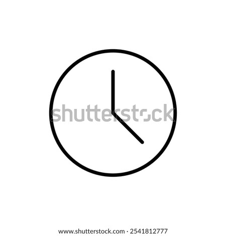 Time icon Outline vector for web ui