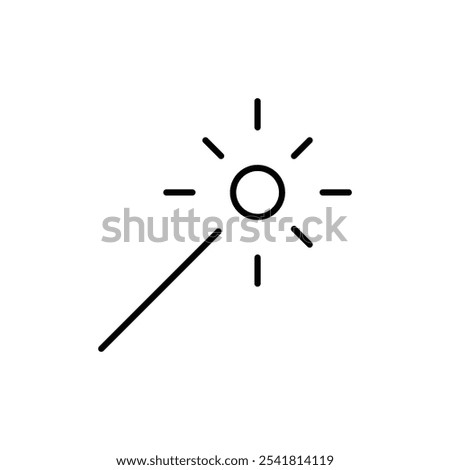 Magicwand icon Outline vector for web ui