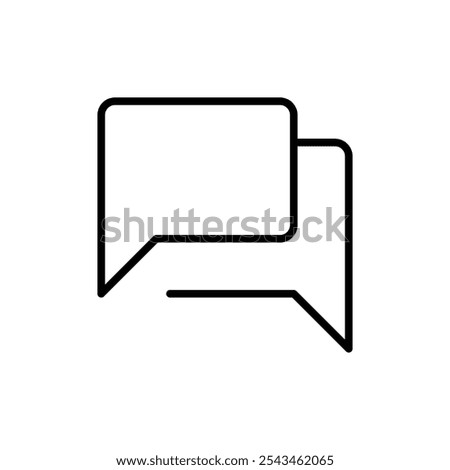 Chat icon Outline vector for web ui