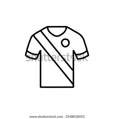 Soccer jersey icon web design in vector