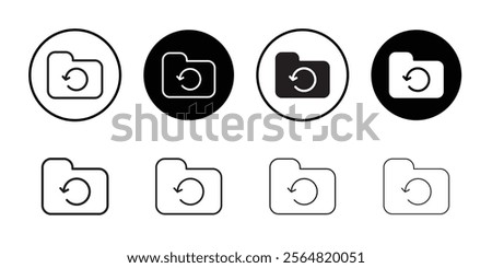 Folder sync icon web design in vector