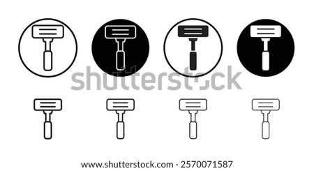 Hair removing razor icon Outline vector for web ui