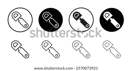 bottle opener icon Outline vector for web ui