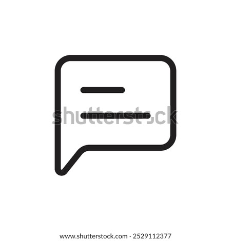 Chat icon Vector set outline