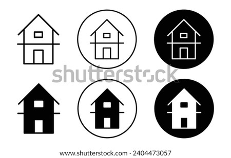 Duplex icon. multistory residential home with roof top. real estate property of hotel or house apartment building symbol set sign. duplex with two floor for family living vector. duplex for guest set 