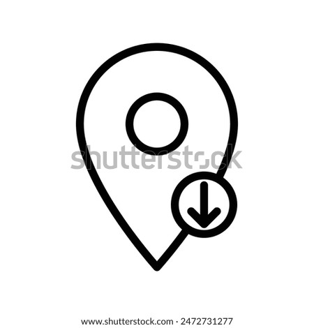 Download GPS Map Location Icon, Great for Navigation and Travel Designs