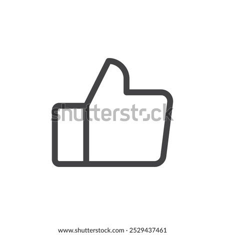 like icon Thin outline art symbol