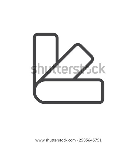 Pantone icon Thin outline art symbol