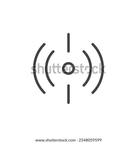 Signal strength icon Logo symbol outline set