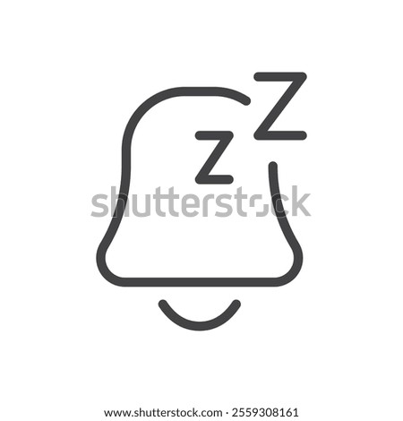 Snooze icon Logo symbol outline set