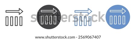 Neutral trading icon vector symbol outline sign