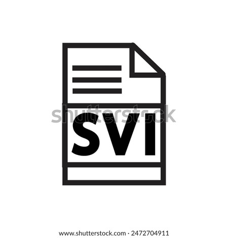 SVI File Document Icon, Ideal for Digital and Office Graphics