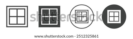 window icon Vector logo outline