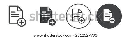 Add list icon Vector logo outline