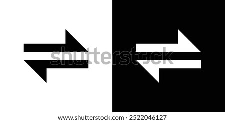 Swap icon design simple vector symbol