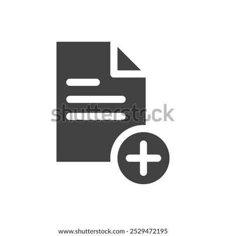 Add list icon simple vector symbol