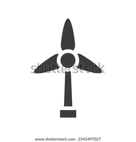 Windmill icon Vector logo outline