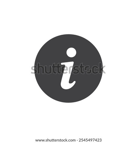 Info icon Vector logo outline