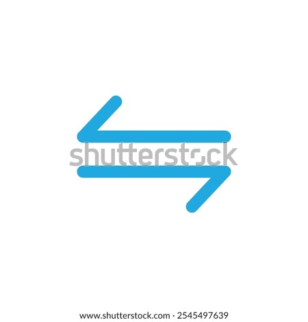 arrows data transfer icon Vector logo outline