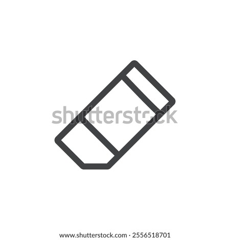 Eraser icon Vector logo outline