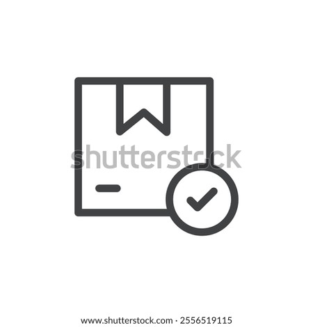 Stock Availability Icon Vector logo outline