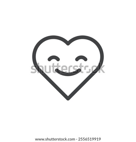 Grinning Face With Smiling Eyes icon Vector logo outline