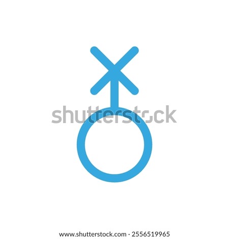 Genderqueer icon Vector logo outline