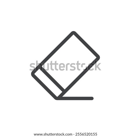 Eraser icon Vector logo outline