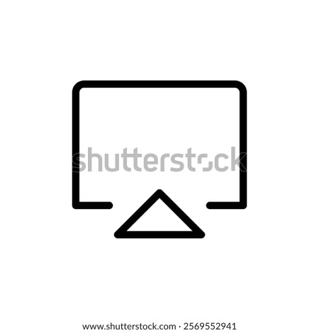 Airplay icon Thin vector set