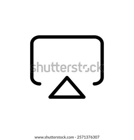 Airplay icon Thin vector set