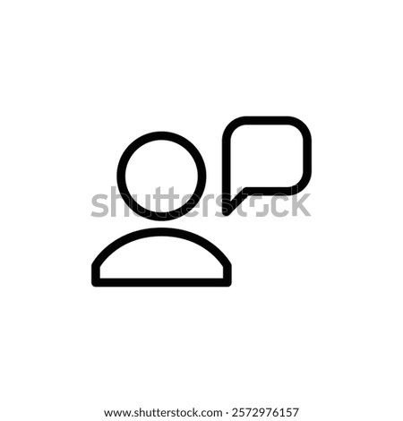 Voice presentation icon flat editable icon mark