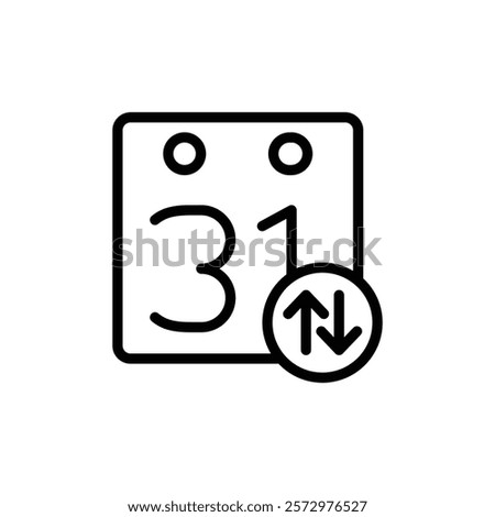 Import export date icon flat editable icon mark