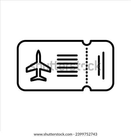 Airplane Ticket icon. fair air plane travel booking ticket for tourist sign. aviation through airplane ticket reservation of seat in vip first class economy symbol. flight ticket voucher coupon logo 