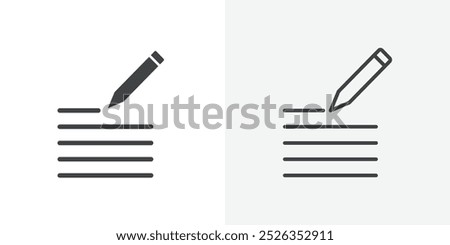 Paragraph icon flat and simple set design