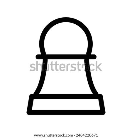 Chess icon design in filled and outlined style