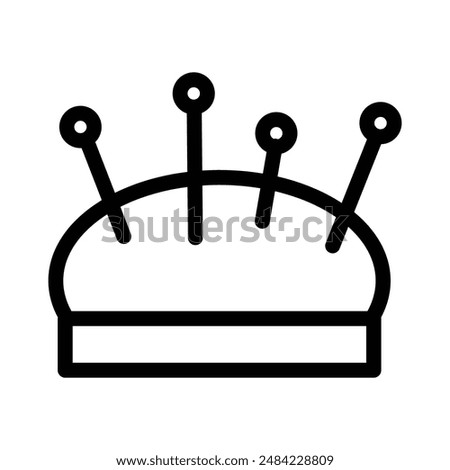 pin cushion icon design in filled and outlined style