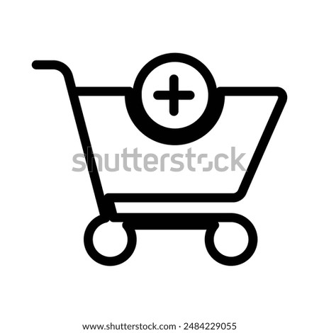 Cart download icon design in filled and outlined style