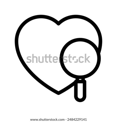 Find Love icon design in filled and outlined style