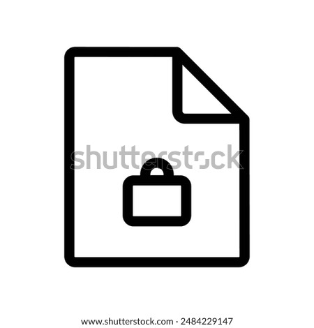 Files and Folders Security icon design in filled and outlined style