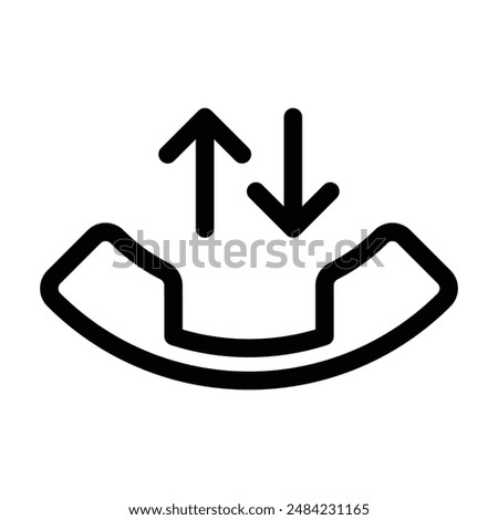 incoming outgoing Phone call icon design in filled and outlined style