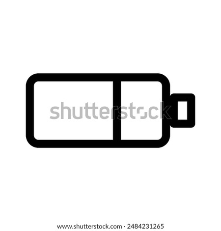 Battery charging icon design in filled and outlined style