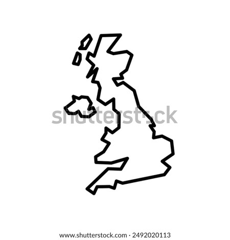 United Kingdom map vector logo set collection for web app ui