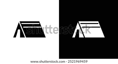 Tent icon set vector illustration