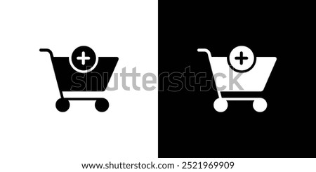 Cart download icon set vector illustration