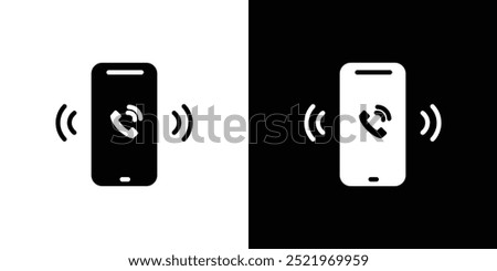 Mobile Phone call icon set vector illustration