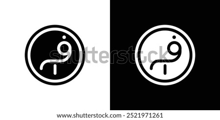 Afghan afghani currency icon set vector illustration