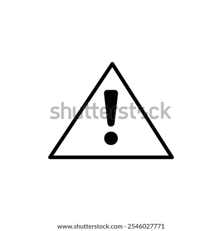 Error icon Thin line art isolated