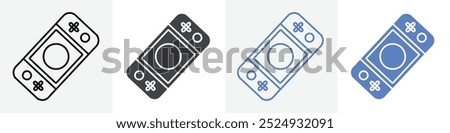 nintendo icon vector set use for web