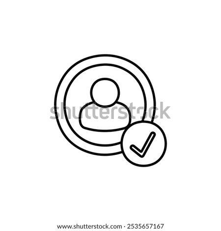 verified user icon Flat logo isolated symbol