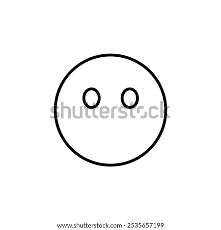 no reaction emoji Flat logo isolated symbol